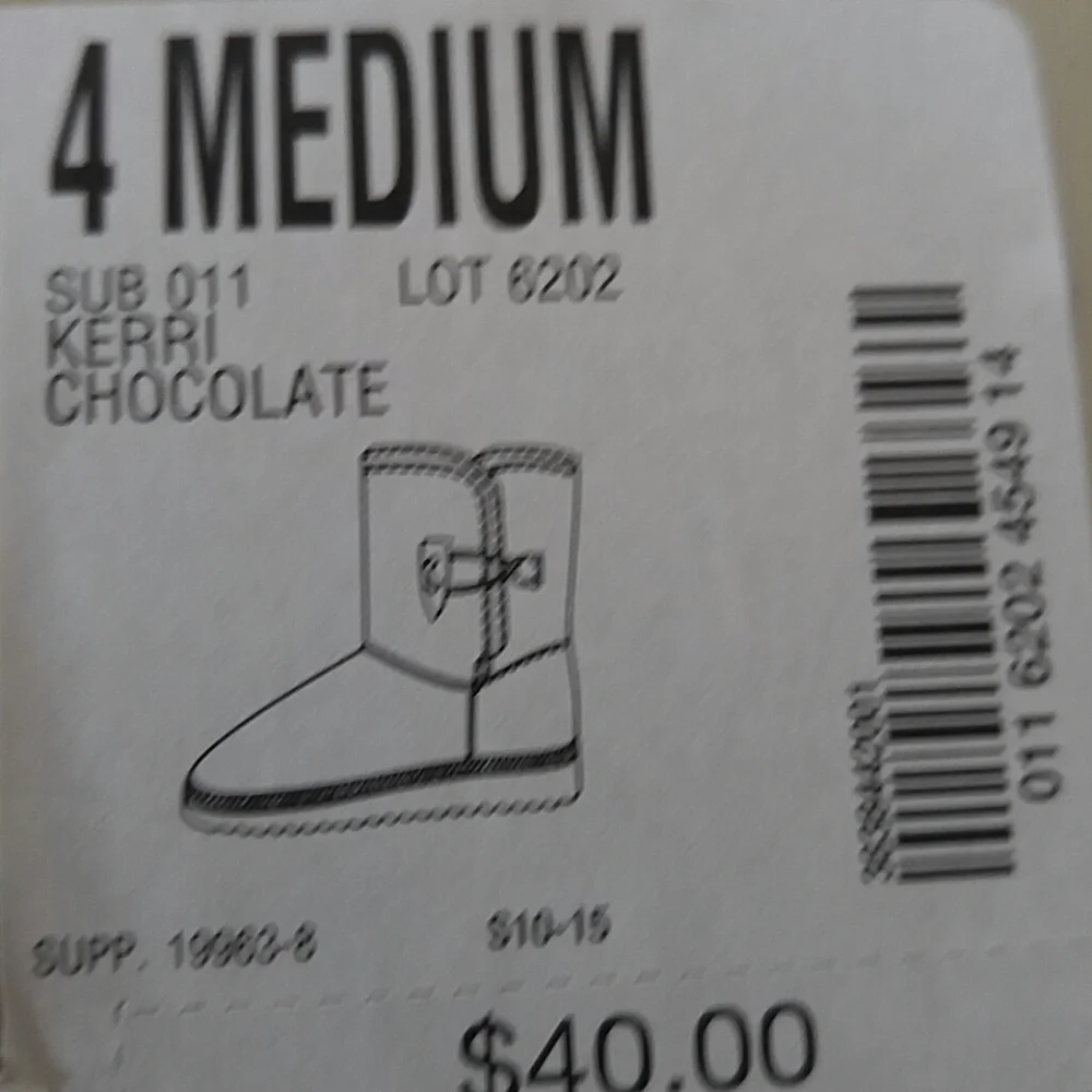 Arizona chocolate toggle short boots size 4M